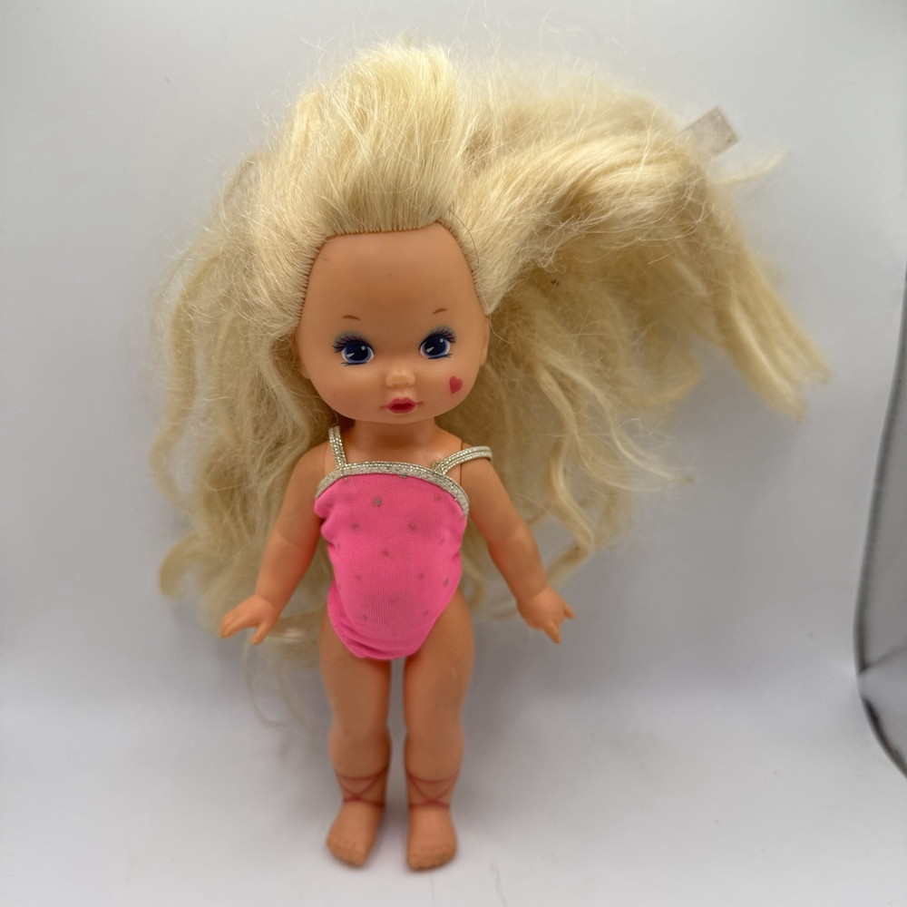 Vintage Lil Little Miss Makeup doll Mattel Outfit Crimp‎ Hair 1989 No Shoes